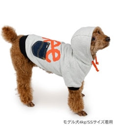 PET PARADISE Lee ビッグ ロゴ パーカー 《グレー》 小型犬