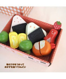 マザーガーデン 野いちご ままごと おにぎりランチＢＯＸ, ピンク（淡）, -