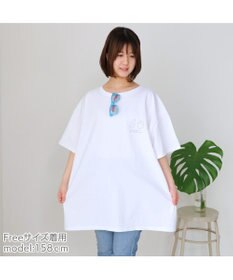 Mother garden しろたん ビッグ Ｔシャツ 半袖 バックプリント 《入道雲》 フリーサイズ