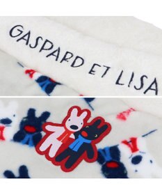 PET PARADISE リサとガスパール 遠赤外線  寝袋 丸型《頬杖柄》 径60cm