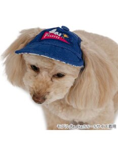 PET PARADISE スヌーピー デニム風キャップ 小型犬 ４Ｓ～３Ｓ / ＳＳ～Ｓ