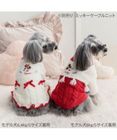 PET PARADISE ディズニー ミニーマウス ケーブルニット 小型犬
