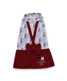 PET PARADISE リサとガスパール リボン つなぎスカート 《であい柄》 小型犬