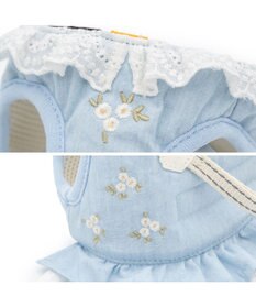 PET PARADISE ペットパラダイス 花刺繍 ベスト ハーネス SM 中型犬