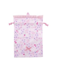 Mother garden マザーガーデン  野いちご 巾着 《小花いちご柄》 小