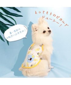 PET PARADISE 犬の服 春夏 ひんやり クール メッシュ 接触冷感 虫よけ リサとガスパール  レモン柄タンクトップ 【小型犬】クールマックスエコメイド