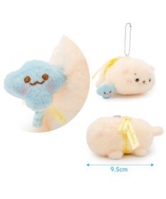 Mother garden しろたん リボンキーホルダー 《らっこいぬ》