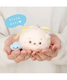 Mother garden しろたん リボンキーホルダー 《らっこいぬ》