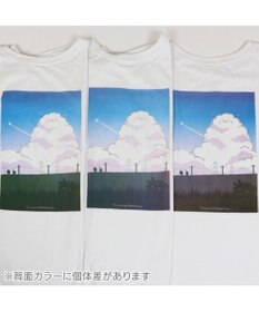 Mother garden しろたん ビッグ Ｔシャツ 半袖 バックプリント 《入道雲》 フリーサイズ