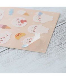 Mother garden しろたん マスキングシール 2枚セット 《食いしん坊柄/おともだち柄》