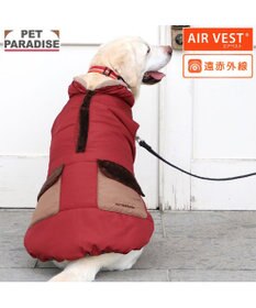 PET PARADISE ペットパラダイス 遠赤外線 保温 エアベスト 《ワインレッド》 中型犬 大型犬