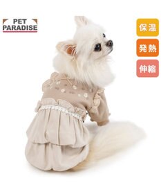 PET PARADISE ペットパラダイス プレミアム ペティヒート ワンピース 《花刺繍》 小型犬