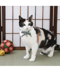 PET PARADISE ペットパラダイス 和むすび 猫首輪  《緑》 小 / 中