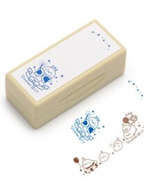 しろたん 両面 付箋 スタンプ 《25周年にっこりパレード柄 しろたん 両面 付箋 スタンプ 《25周年にっこりパレード柄