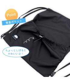 Mother garden しろたん ナップサック 黒色