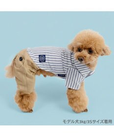 PET PARADISE J.PRESS ストライプ パンツつなぎ 小型犬