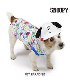 PET PARADISE スヌーピー バケットハット付き Tシャツ 小型犬
