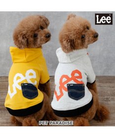 Lee ビッグ ロゴ パーカー 《グレー》 小型犬 / PET PARADISE