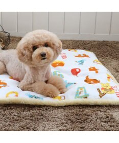 PET PARADISE ディズニー くまのプーさん 遠赤外線 ボアマット《  数字柄 》 (80×60cm)