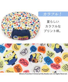 PET PARADISE ミニオン ふきだし柄 接触冷感 クール カドラーベッド《丸型》（55cm）