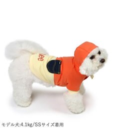 PET PARADISE Lee バイカラー フード付きパーカー 《オレンジ》 小型犬