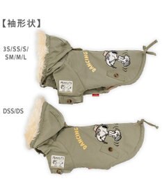 PET PARADISE スヌーピー 遠赤外線 暖ダン モッズコート 小型犬