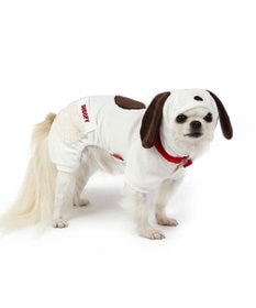 PET PARADISE スヌーピー なりきり ベロア ロンパース 【小型犬】