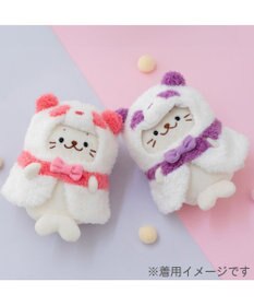 Mother garden しろたん ついてきちゃうしろたん マスコット 着せ替え服 《パンダポンチョ ・紫》 単品