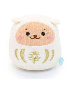 Mother garden しろたん 手のり ちりめん だるま マスコット ちびちびマスコット 8cm 【単品】