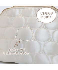 Mother garden しろたん キルティング ラウンド ポーチ