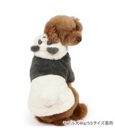 PET PARADISE ペットパラダイス もこもこなりきり パーカー 《パンダ》  小型犬
