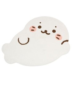 Mother garden しろたん ダイカット フロアラグ Lサイズ 100×130cm