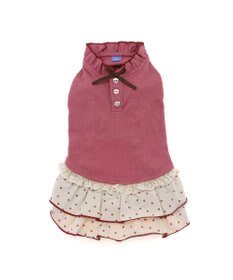 PET PARADISE ペットパラダイス ペティヒート プレミアム  ワンピース 《花ボタン柄》 小型犬