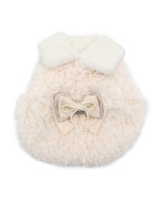 PET PARADISE cherircouture ドットリボン ポンチョ 《ホワイト》 小型犬