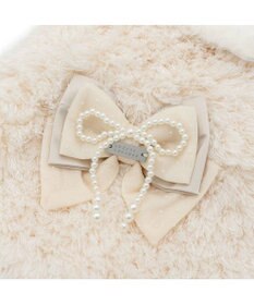 PET PARADISE cherircouture ドットリボン ポンチョ 《ホワイト》 小型犬