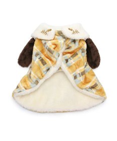 PET PARADISE スヌーピー ポンチョ 《にっこりチェック柄》小型犬