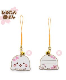 Mother garden しろたん 木製絵馬 根付け  《顔ぼん》 単品