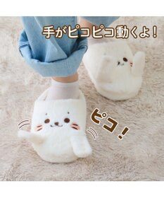 Mother garden しろたん ピコピコ スリッパ レディースフリーサイズ