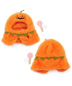 Mother garden しろたん ついてきちゃうマスコット用 着せ替え服 《かぼちゃポンチョ》 単品