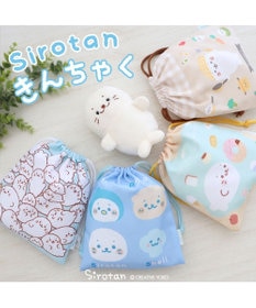 Mother garden しろたん 巾着 18×20cm 《つみつみ柄》 【単品】