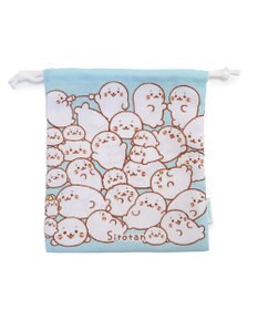 Mother garden しろたん 巾着 18×20cm 《つみつみ柄》 【単品】