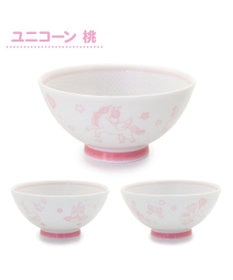 Mother garden マザーガーデン ユニコーン くっつきにくい ご飯茶碗 小盛 ピンク