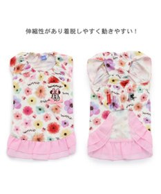PET PARADISE 犬の服 春夏 ひんやり クール 接触冷感 虫よけ ディズニー ミニーマウス  花柄 タンクトップ 【小型犬】