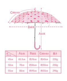 Mother garden マザーガーデン 野いちご 子供用 長傘  45/50/55cm 一部透明