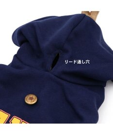 PET PARADISE スヌーピー カレッジロゴ パーカー 《ネイビー》 小型犬