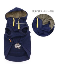 PET PARADISE スヌーピー カレッジロゴ パーカー 《ネイビー》 小型犬