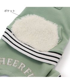 PET PARADISE ペットパラダイス 縞柄リブ   ロンパース《カーキ 》 小型犬