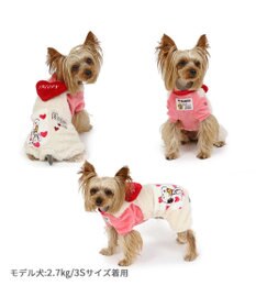 PET PARADISE スヌーピー ポケット付きつなぎ 《ハート柄》 小型犬