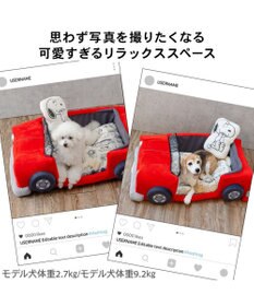 PET PARADISE スヌーピー マイカーカドラー 《レッド》 92×60cm Ｌ 小型犬