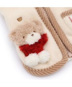 PET PARADISE ペットパラダイス くまちゃん 背中開き ベスト 《あったかマフラー刺繍》小型犬